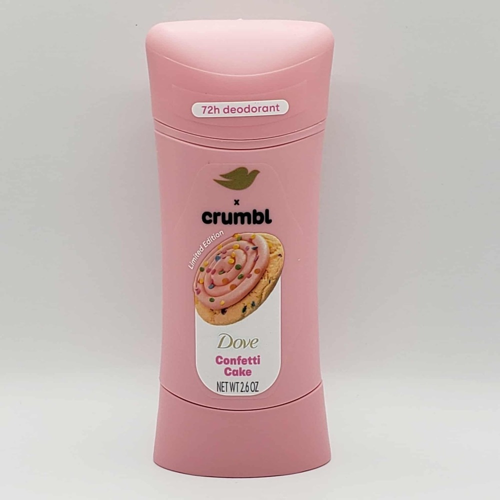 Dove x Crumbl Confetti Cake Deodorant Limited Edition Retired 2.6 oz 2-Pack